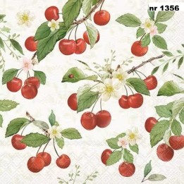 Fresh Cherries servet 33x33cm