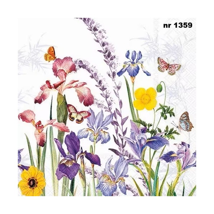 Iris Garden servet 33x33cm