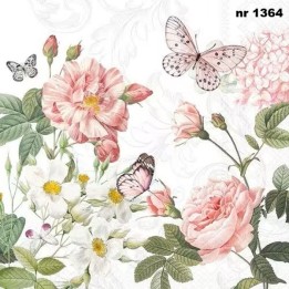 Amelia white servet 33x33cm