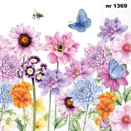 Sweet Flowers servet 33x33cm