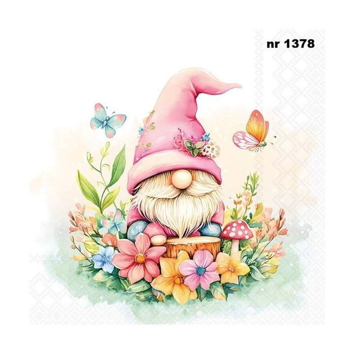 Charming Gnome servet 33x33cm