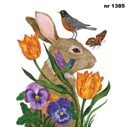 Bunny Buddies servet 33x33cm