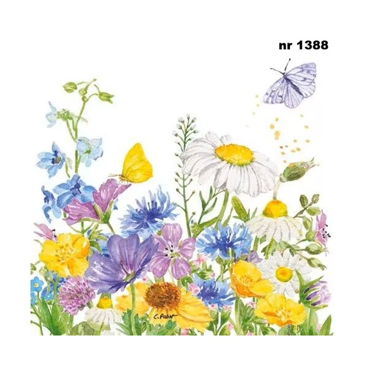 Summer Flowers servet 33x33cm