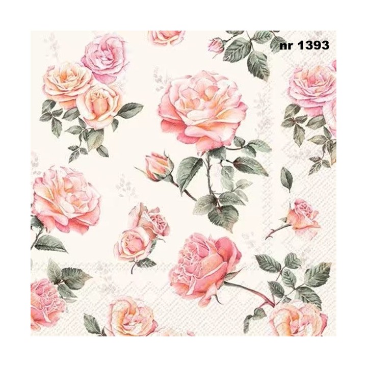 Beth cream servet 33x33cm