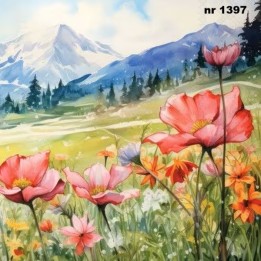 Blooming Fields servet 33x33cm