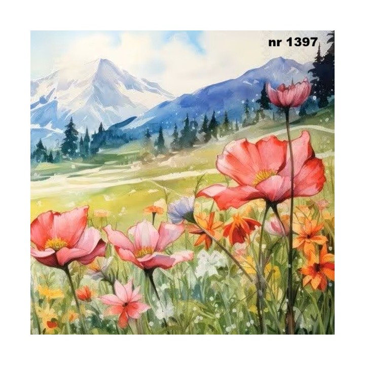 Blooming Fields servet 33x33cm