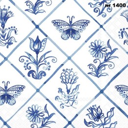 Diamond shaped Tiles servet 33x33cm