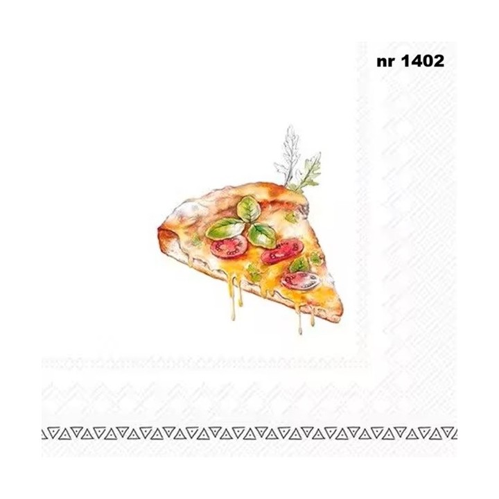 Cheezy Pizza servet 33x33cm