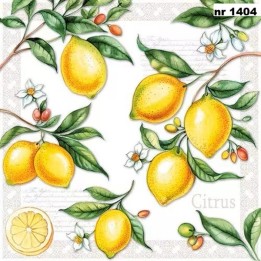 Citrus servet 33x33cm
