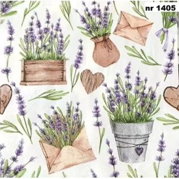Lavendel servet 33x33cm