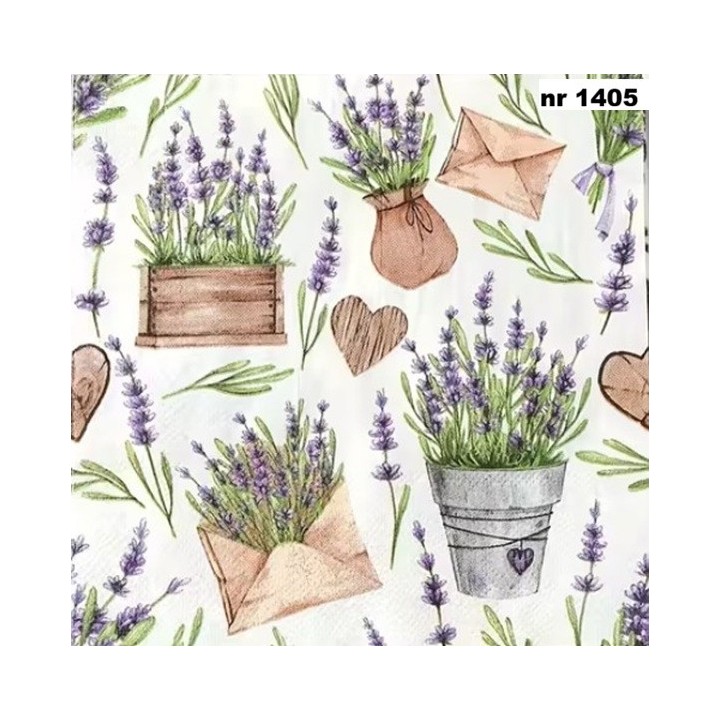 Lavendel servet 33x33cm
