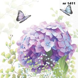 Hydrangea ball servet 33x33cm