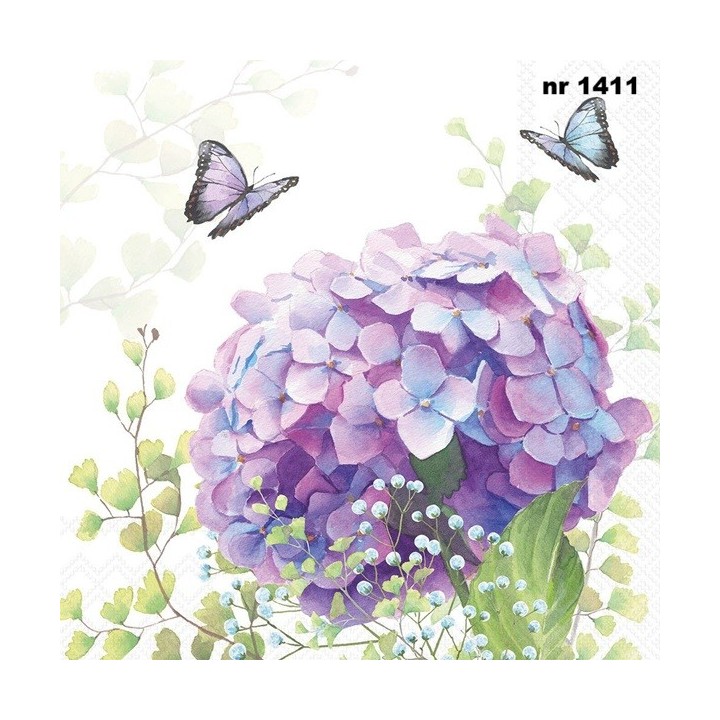 Hydrangea ball servet 33x33cm