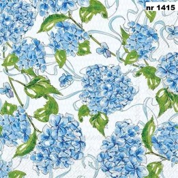 Hydrangea Allover servet 33x33cm