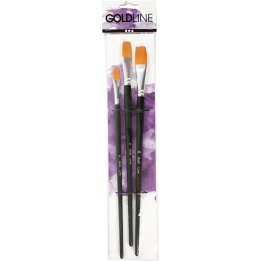 CC Gold Line Acryl Big Size Penselen Plat Set Middel 3 stuks