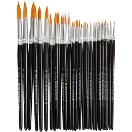 CC Gold Line Acryl Penselen All-round Rond Set 36 stuks