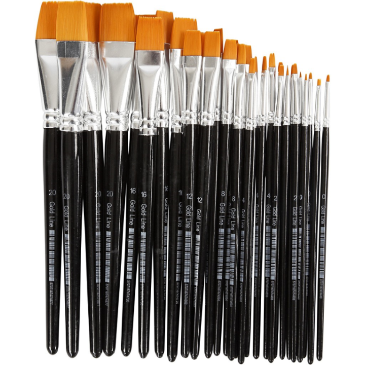 CC Gold Line Acryl Penselen All-round Set 30 stuks