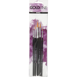 CC Gold Line Acryl Penselen Rond Set 5 stuks