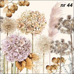 Dried flowers servet 33x33cm