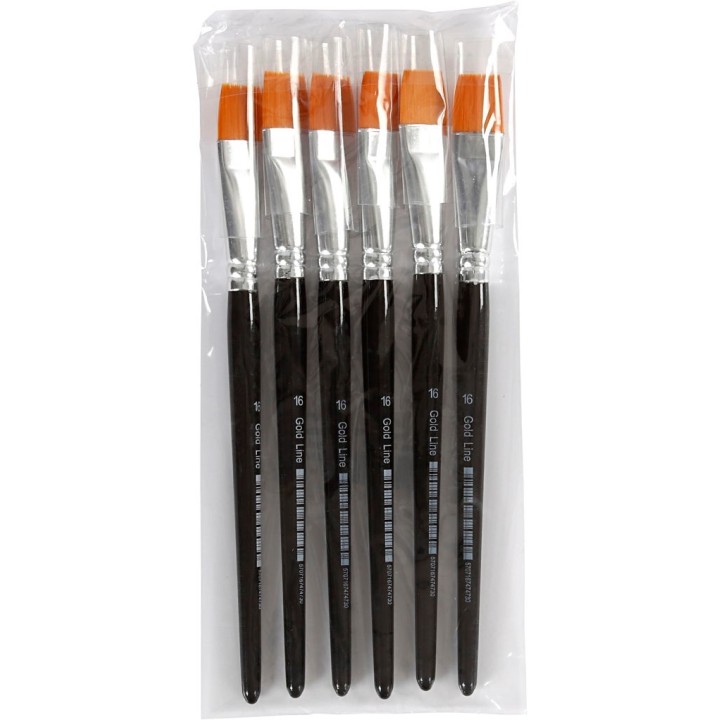 CC Gold Line Penselen Plat 16 6 stuks