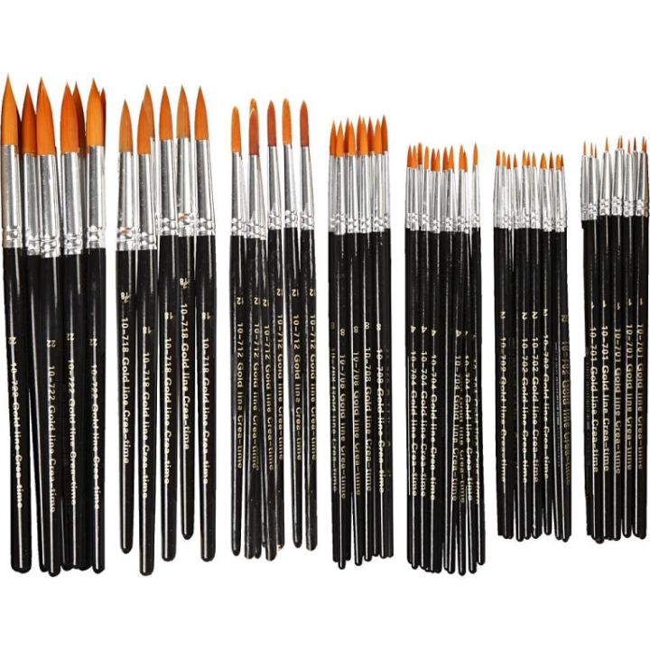 CC Gold Line Penselen Rond Assortiment
