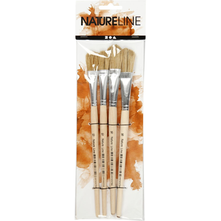 CC Nature Line Verniskwasten Set 13-17 mm 4 stuks