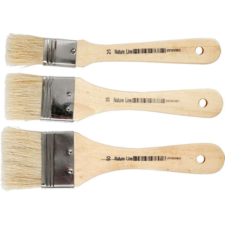 CC Nature Line Verniskwasten Set 25-50mm 3 stuks