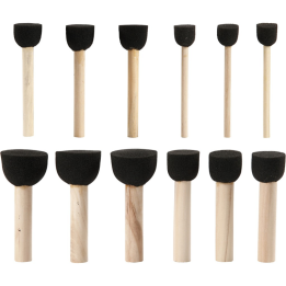 Artistline Foamkwasten 13-35 mm 12 stuks