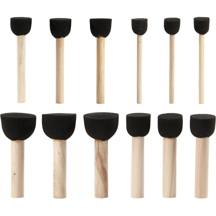 Artistline Foamkwasten 13-35 mm 12 stuks