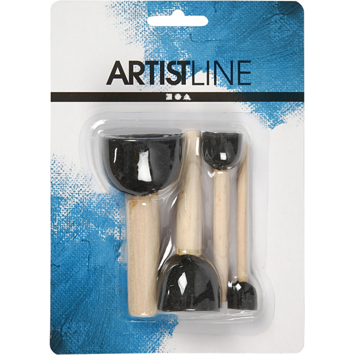 Artistline Foamkwasten 13-35 mm 4 stuks