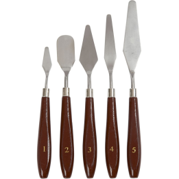 ArtistLine Paletmessen Staal 5 stuks