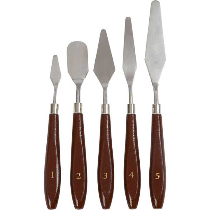 ArtistLine Paletmessen Staal 5 stuks