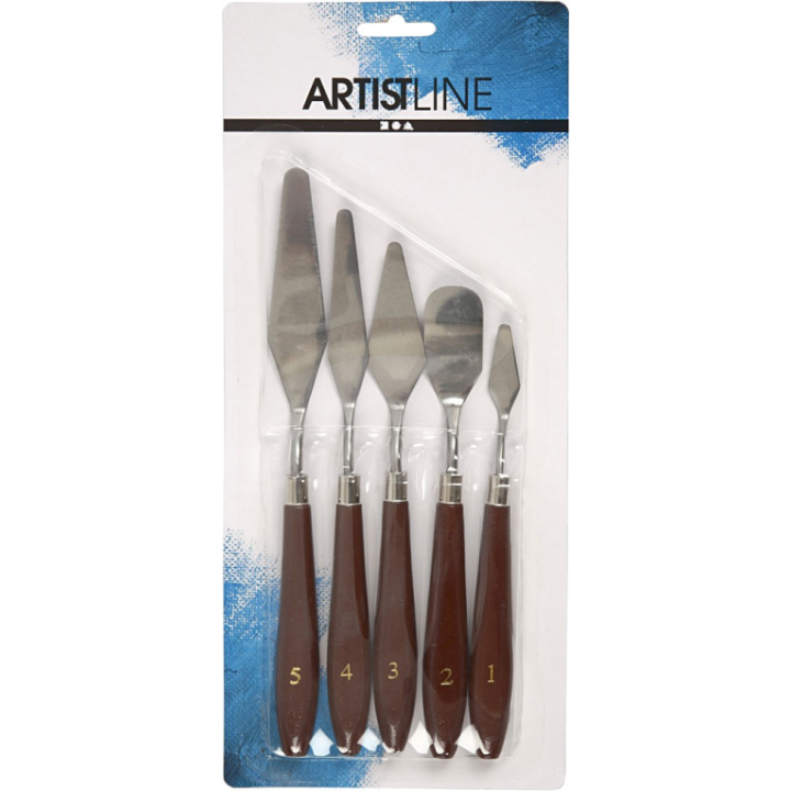 ArtistLine Paletmessen Staal 5 stuks