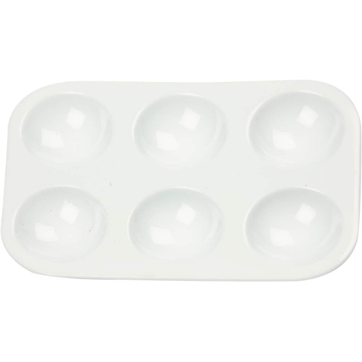 CC Plastic Palet 12x8 cm Wit 10 stuks