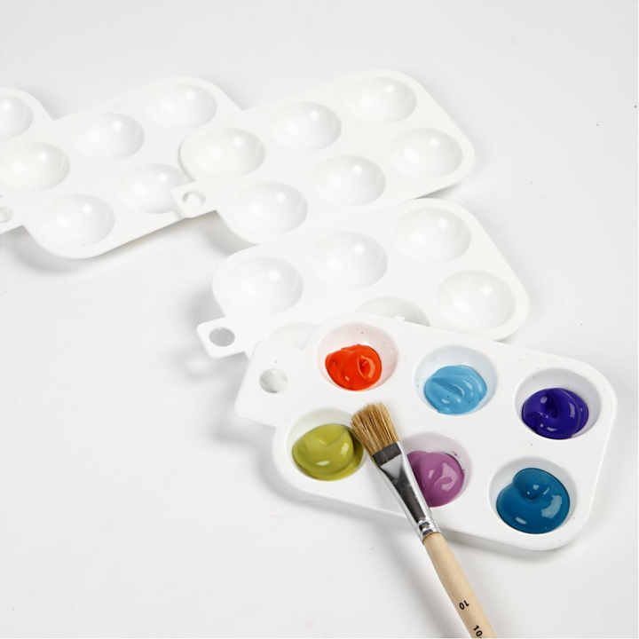 CC Plastic Palet 12x8 cm Wit 10 stuks