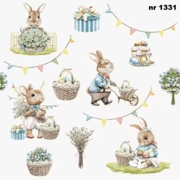 Bunny Joy servet 33x33cm