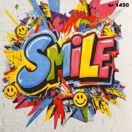Street-Art Smile servet 33x33cm