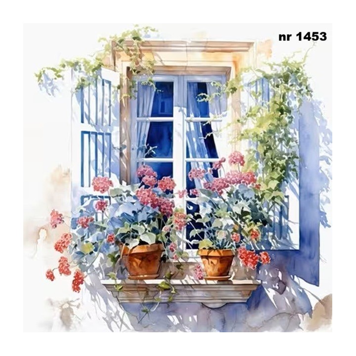 Mediterranean Windows servet 33x33cm