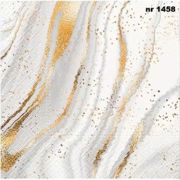 Golded Marble servet 33x33cm