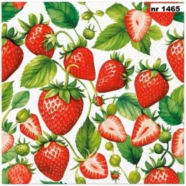 Strawberry Kiss servet 33x33cm