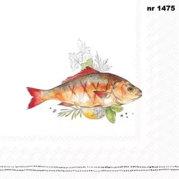 Grilled Fish servet 33x33cm