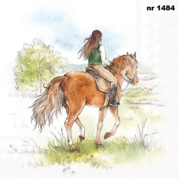 Riding servet 33x33cm
