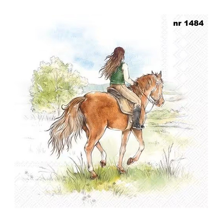 Riding servet 33x33cm