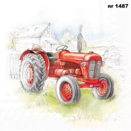Tractor servet 33x33cm