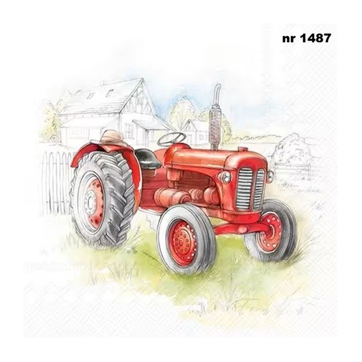 Tractor servet 33x33cm