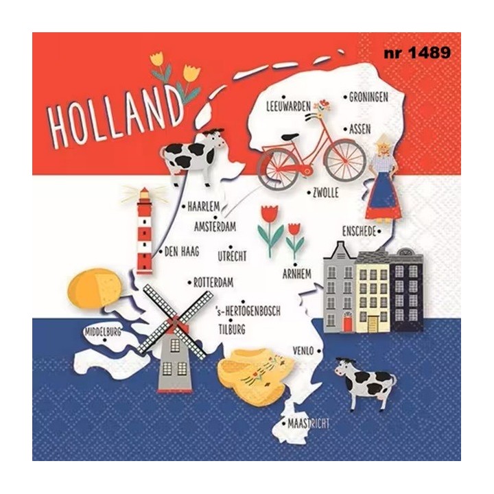 Holland Glory servet 33x33cm