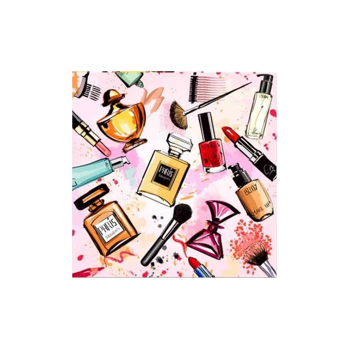 Parfum and make-up servet 25x25cm