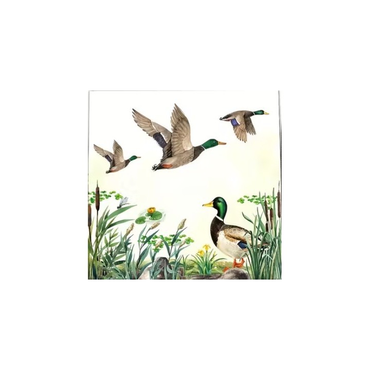Flying ducks servet 33x33cm