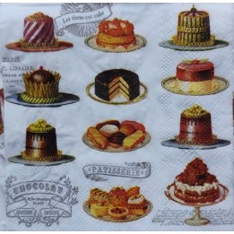 Chocolat cake servet 25x25cm