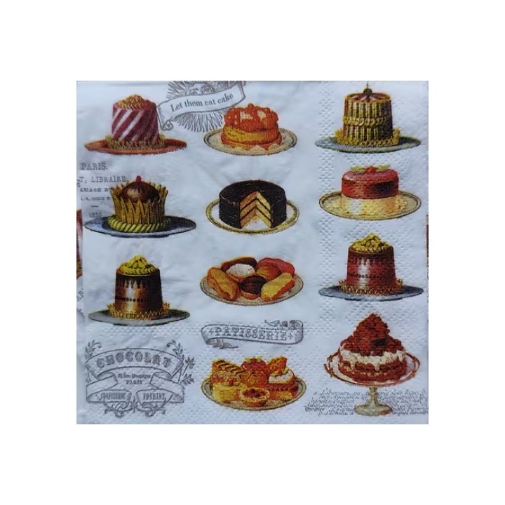 Chocolat cake servet 25x25cm